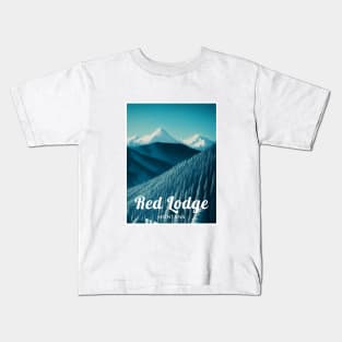 Red Lodge ski - Montana Kids T-Shirt